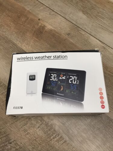 Newentor Weather Station Wireless Indoor Outdoor Thermometer Color Display (6922754293943)